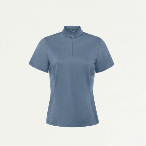 ULTRAsoft W30015 Women's Astra Slim Half-Zip Scrub Top Storm Blue