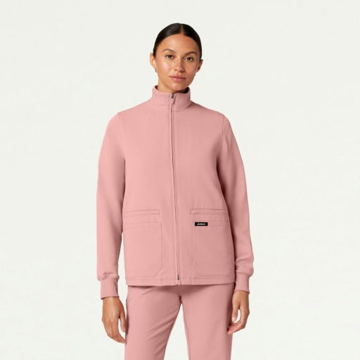 ULTRAlast W60001 Women's Ceri 6-Pocket Scrub Jacket Mauve