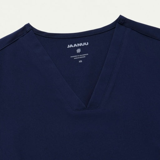 ULTRAlast W10009 Women's Carte Slim 2-Pocket Scrub Top Midnight Navy