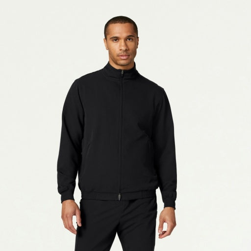 ULTRAlast M60001 Men's Wolfe 6-Pocket Scrub Jacket Black