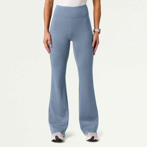 ULTRAsoft W40006 Women's Lina Yoga Flare Scrub Pants Storm Blue