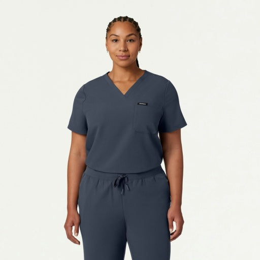 ULTRAlast W10001 Women's Rhena 1-Pocket Scrub Top Carbon Gray
