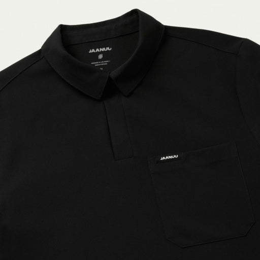 ULTRAlast M10005 Men's Calderon Polo Scrub Top Black