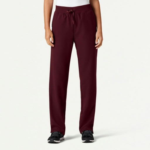 ULTRAlast W20001 Women's Xenos Knit-Waist Scrub Pants Burgundy