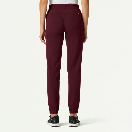 ULTRAlast W20009 Women's Jace Skinny On-The-Go Scrub Joggers Burgundy