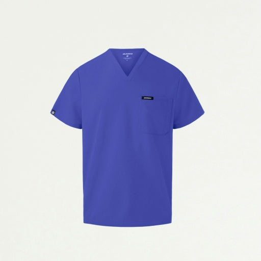 ULTRAlast M10001 Men's Holmes 1-Pocket Scrub Top Moon Blue