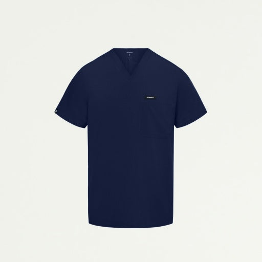 ULTRAlite M10013 Men's Bron 3-Pocket Scrub Top Midnight Navy