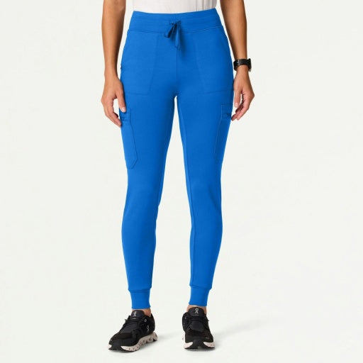 ULTRAsoft W40002 Women's Kait 10-Pocket Skinny Scrub Joggers Royal Blue
