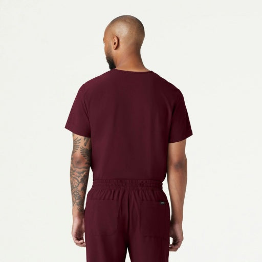 ULTRAlite M10004 Men's Holmes 1-Pocket Scrub Top Burgundy