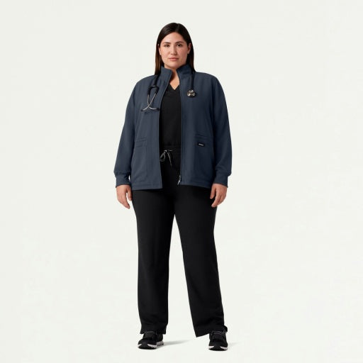 ULTRAlast W60001 Women's Ceri 6-Pocket Scrub Jacket Carbon Gray