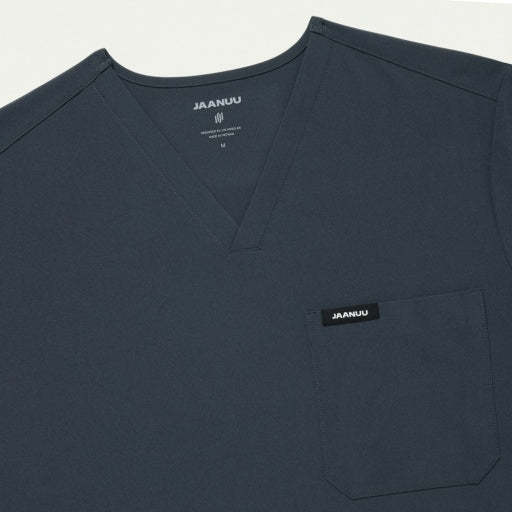 ULTRAlite M10013 Men's Bron 3-Pocket Scrub Top Carbon Gray