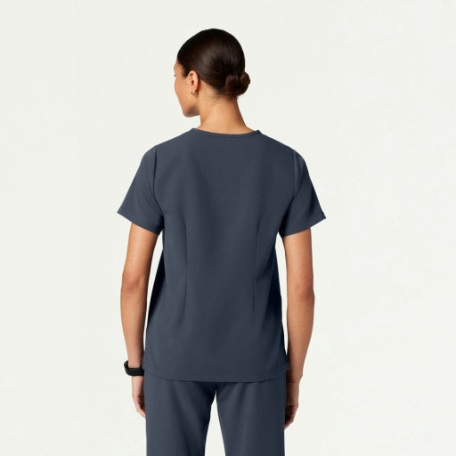ULTRAlast W10001 Women's Rhena 1-Pocket Scrub Top Carbon Gray