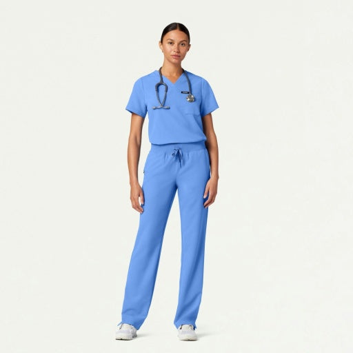 ULTRAlast W20001 Women's Xenos Knit-Waist Scrub Pants Ceil Blue