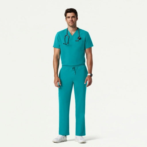 ULTRAlast M10001 Men's Holmes 1-Pocket Scrub Top Teal