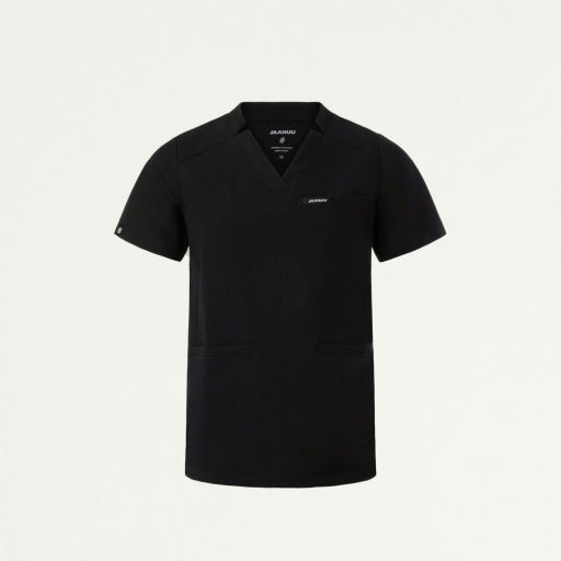 ULTRAlast W10002 Women's Helia Notched V-Neck Scrub Top Black