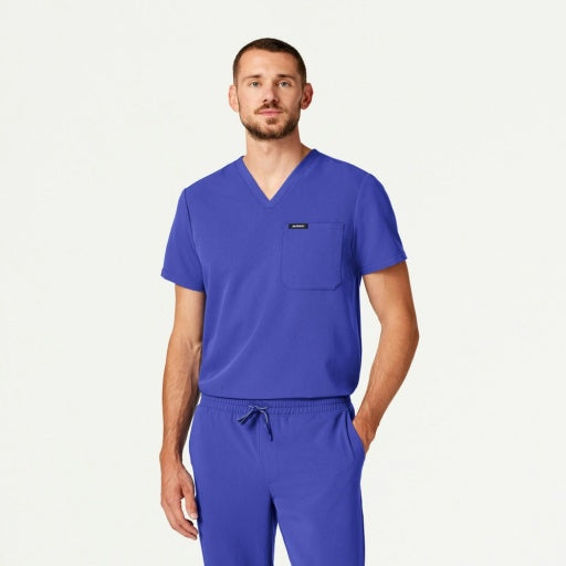 ULTRAlast M10001 Men's Holmes 1-Pocket Scrub Top Moon Blue