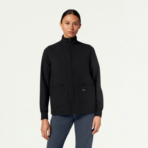ULTRAlast W60001 Women's Ceri 6-Pocket Scrub Jacket Black