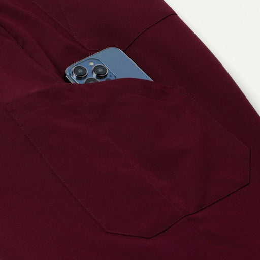 ULTRAlast M20002 Men's Osmo 8-Pocket Scrub Joggers Burgundy