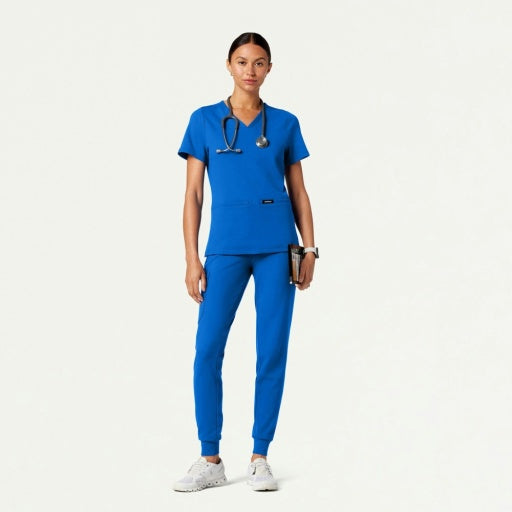 ULTRAsoft W30003 Women's Cesi Slim Scrub Top Royal Blue