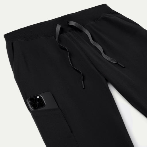 ULTRAlite W20037 Women's Silex 6-Pocket Slim Scrub Joggers Black