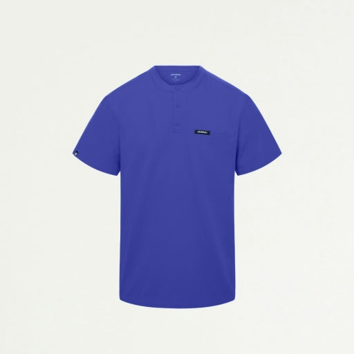 ULTRAlast M10003 Men's Reeve Henley Scrub Top Moon Blue
