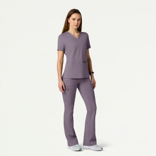 ULTRAsoft W40005 Women's Perri Yoga Scrub Pants Titanium
