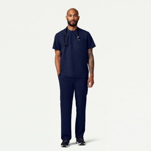 ULTRAlast M10003 Men's Reeve Henley Scrub Top Midnight Navy