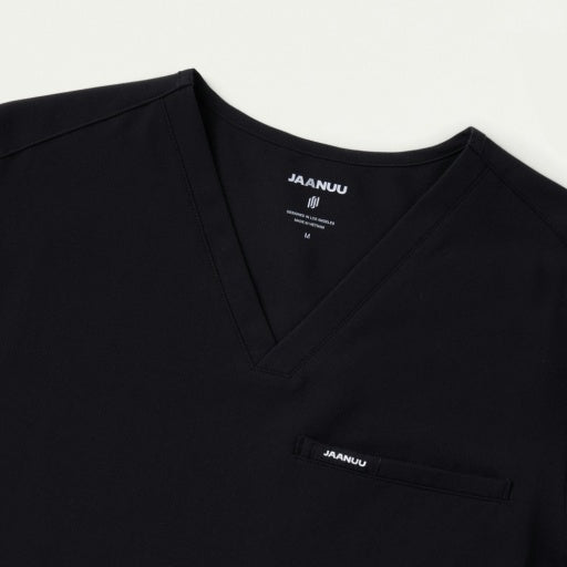 ULTRAlast M10002 Men's Platt 3-Pocket Scrub Top Black