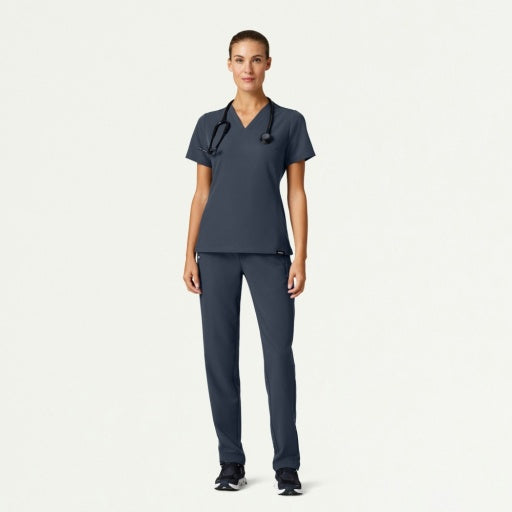 ULTRAlast W20008 Women's Effie Slim 6-Pocket Scrub Pants Carbon Gray
