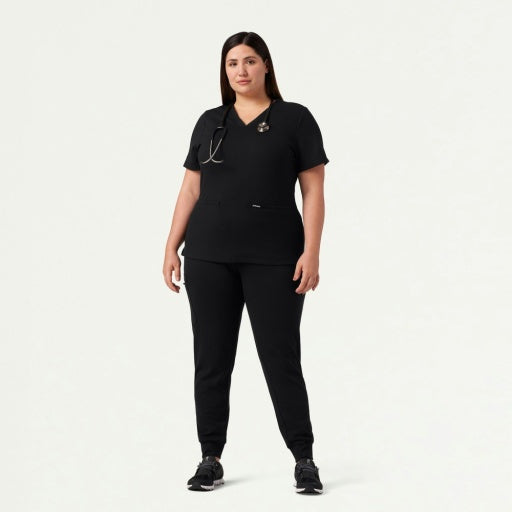 ULTRAsoft W40001 Women's Rubi Slim Scrub Joggers Black