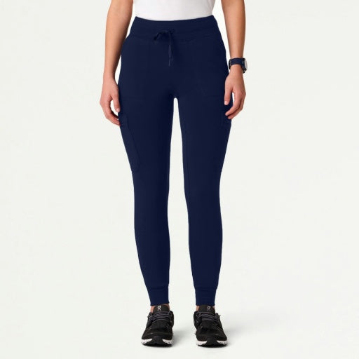 ULTRAsoft W40002 Women's Kait 10-Pocket Skinny Scrub Joggers Midnight Navy