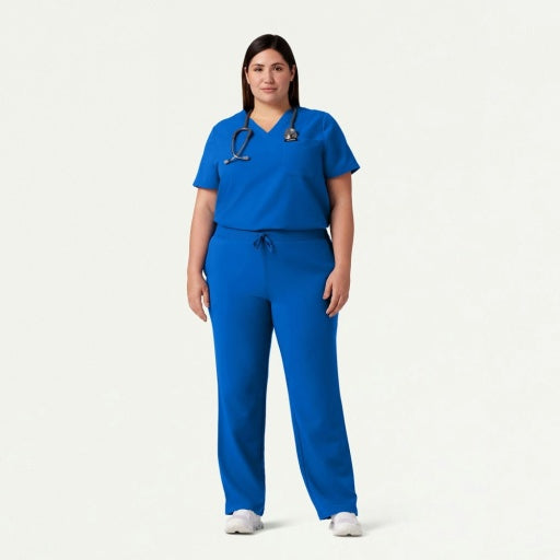 ULTRAlast W10001 Women's Rhena 1-Pocket Scrub Top Royal Blue