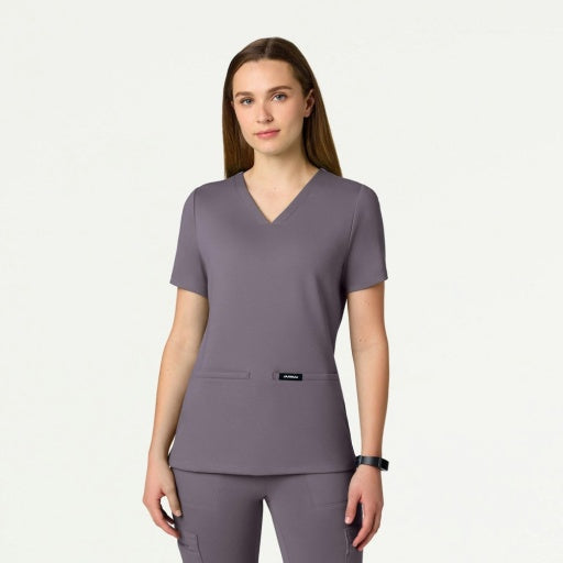 ULTRAsoft W30003 Women's Cesi Slim Scrub Top Titanium