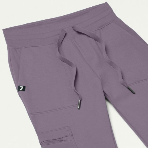 ULTRAsoft W40002 Women's Kait 10-Pocket Skinny Scrub Joggers Titanium