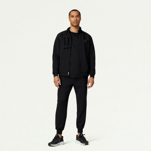 ULTRAlast M60001 Men's Wolfe 6-Pocket Scrub Jacket Black