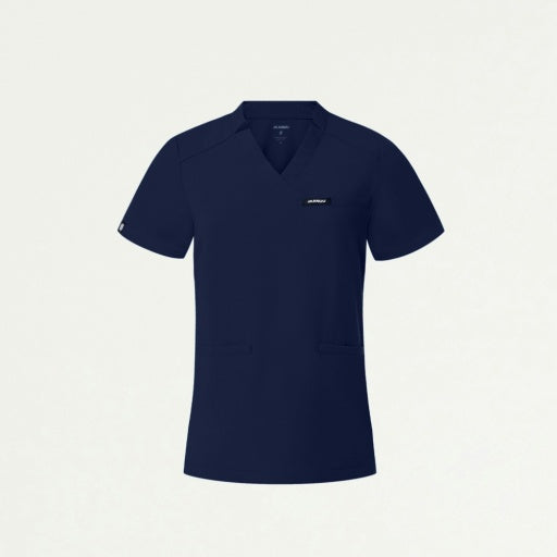 ULTRAlast W10015 Women's Helia Slim Notched V-Neck Scrub Top Midnight Navy