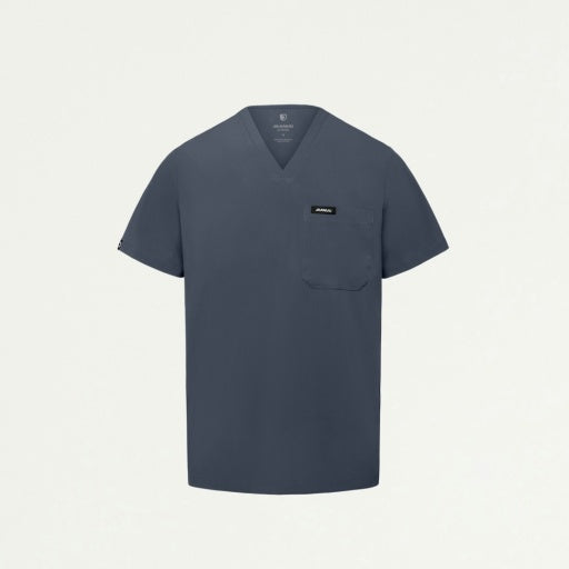 ULTRAlite M10025 Men's Holmes 1-Pocket Classic Scrub Top Carbon Gray