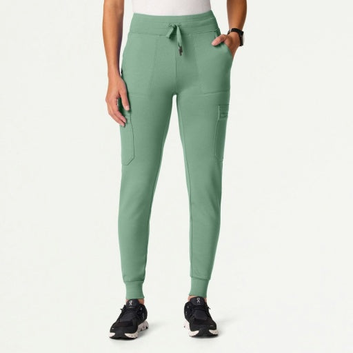 ULTRAsoft W40002 Women's Kait 10-Pocket Skinny Scrub Joggers Sage