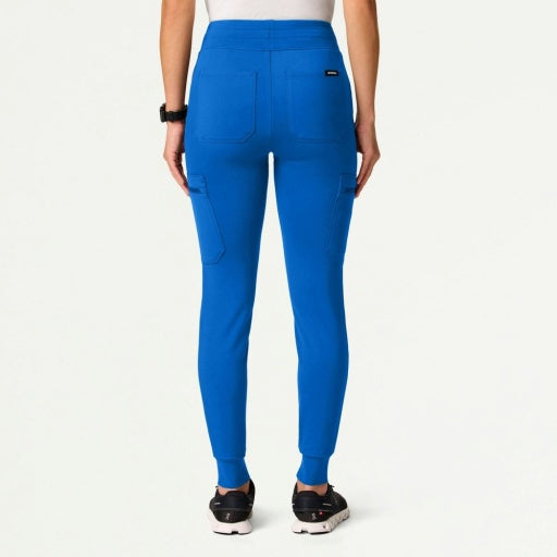 ULTRAsoft W40002 Women's Kait 10-Pocket Skinny Scrub Joggers Royal Blue