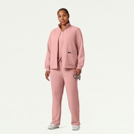 ULTRAlast W60001 Women's Ceri 6-Pocket Scrub Jacket Mauve