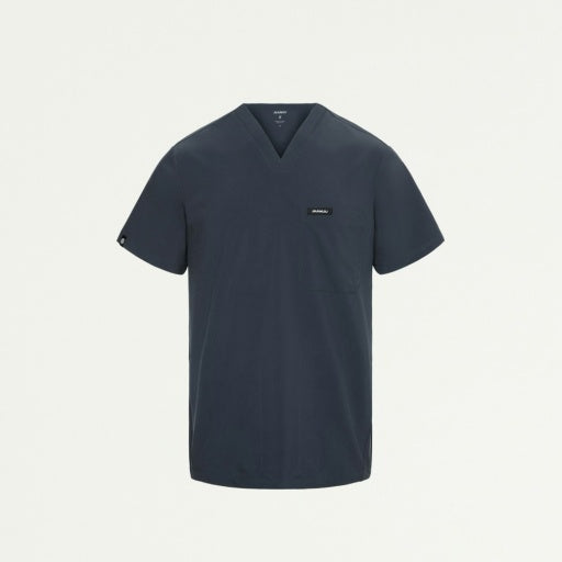 ULTRAlite M10013 Men's Bron 3-Pocket Scrub Top Carbon Gray