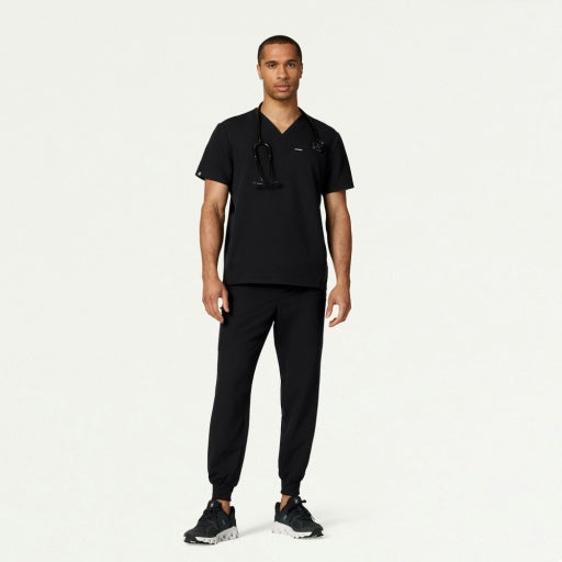 ULTRAlast M10002 Men's Platt 3-Pocket Scrub Top Black