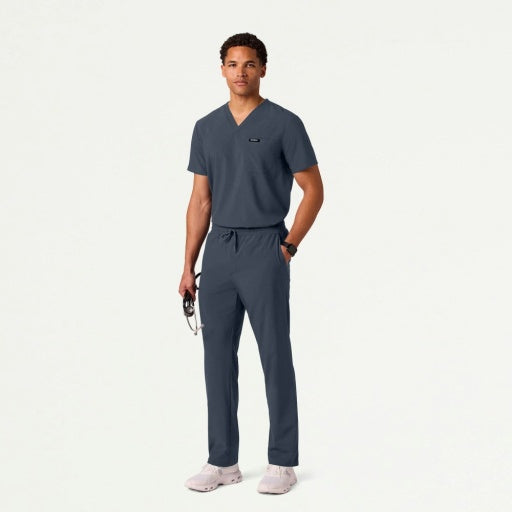 ULTRAlite M10025 Men's Holmes 1-Pocket Classic Scrub Top Carbon Gray