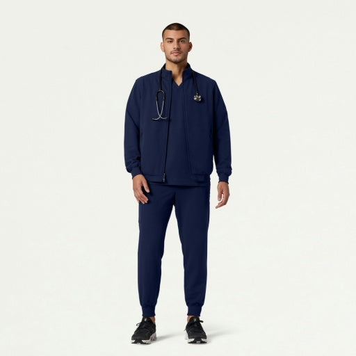 ULTRAlast M60001 Men's Wolfe 6-Pocket Scrub Jacket Midnight Navy