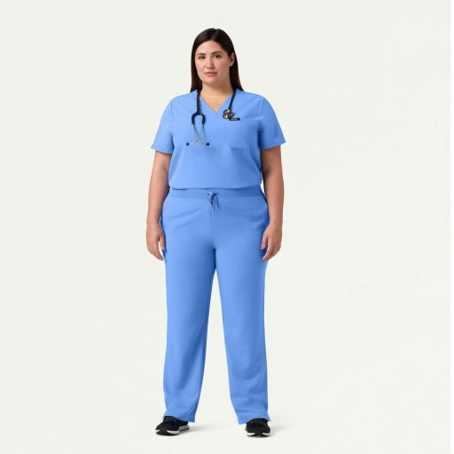 ULTRAlast W20001 Women's Xenos Knit-Waist Scrub Pants Ceil Blue