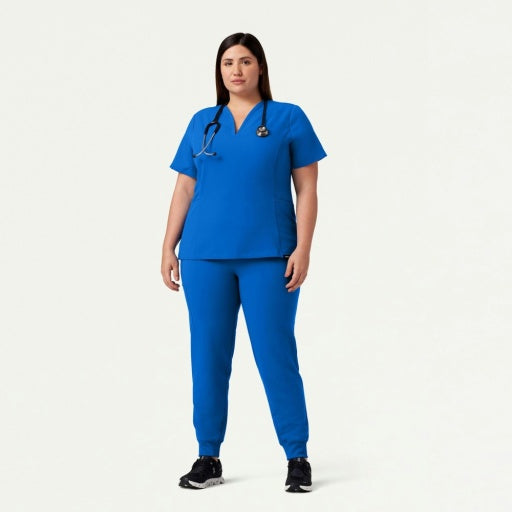 ULTRAlast W20003 Women's Silex Slim Knit-Waist Scrub Joggers Royal Blue