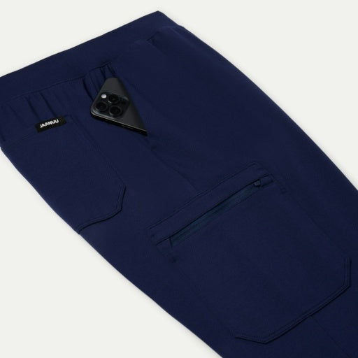 ULTRAsoft M40001 Men's Ollie Slim Cargo Scrub Joggers Midnight Navy