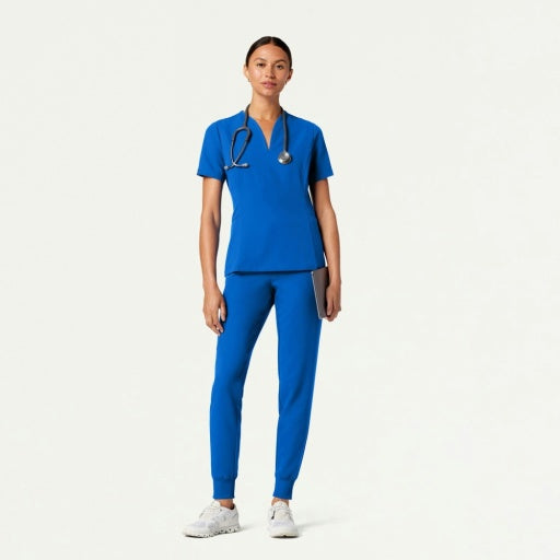 ULTRAlast W20003 Women's Silex Slim Knit-Waist Scrub Joggers Royal Blue