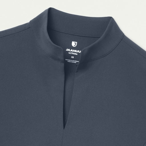 ULTRAlite W10039 Women's Aria Fit & Flare Scrub Top Carbon Gray