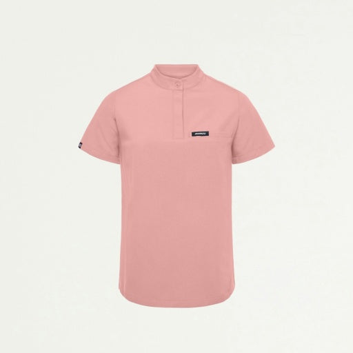 ULTRAlast W10006 Women's Savi Stand-Collar Scrub Top Mauve